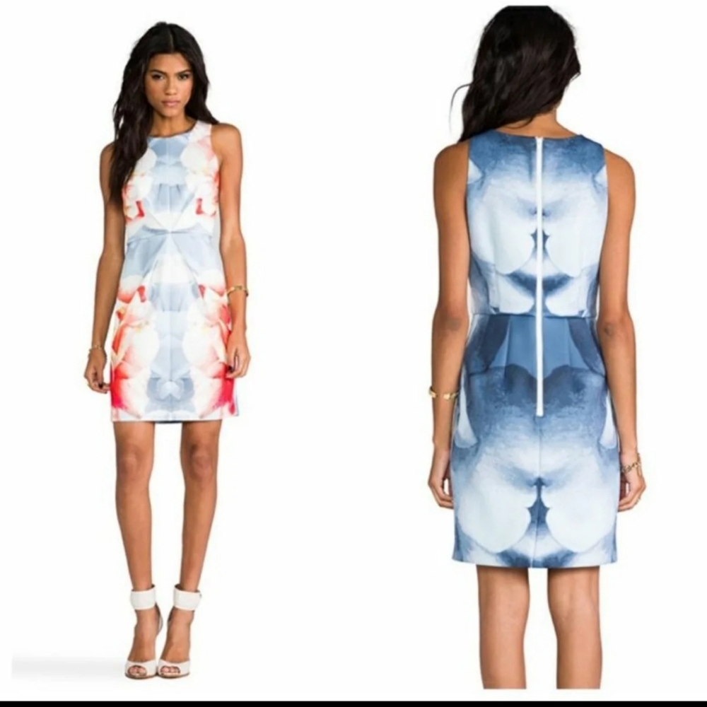Keepsake Chained Dress in Ice Blue Rose